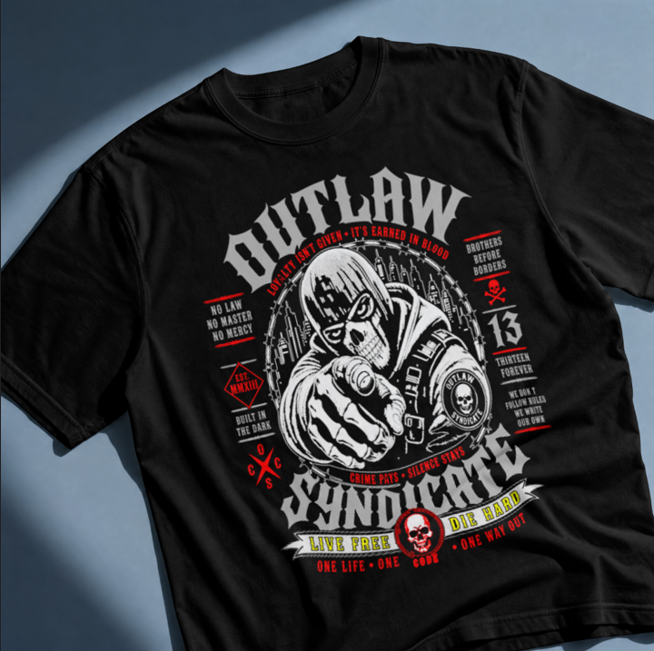 Karantan Crew – "Outlaw Syndicate" Heavyweight T-Shirt