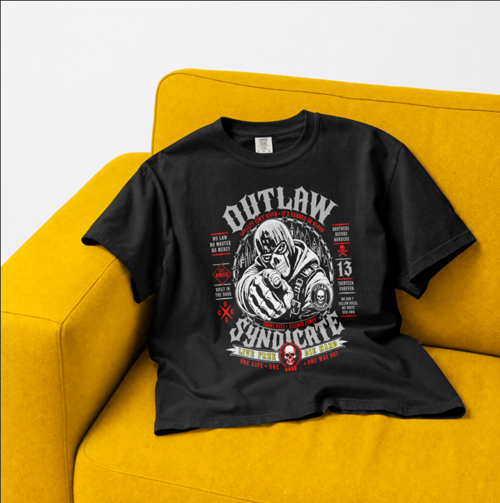 Karantan Crew – "Outlaw Syndicate" Heavyweight T-Shirt
