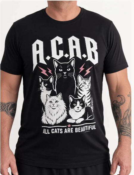 Karantan Crew – "A.C.A.B. (All Cats Are Beautiful)" Heavyweight T-Shirt