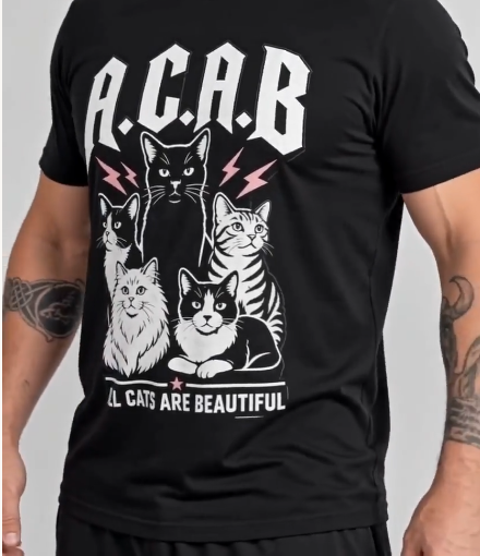 Karantan Crew – "A.C.A.B. (All Cats Are Beautiful)" Heavyweight T-Shirt