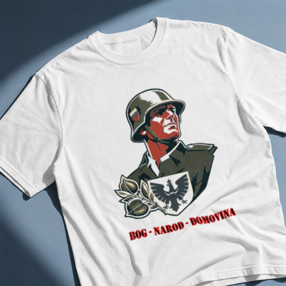 Karantan Crew – "Bog Narod Domovina" Retro Heavyweight T-Shirt