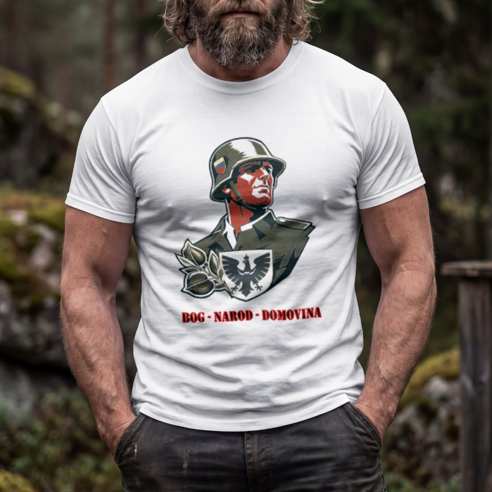 Karantan Crew – "Bog Narod Domovina" Retro Heavyweight T-Shirt